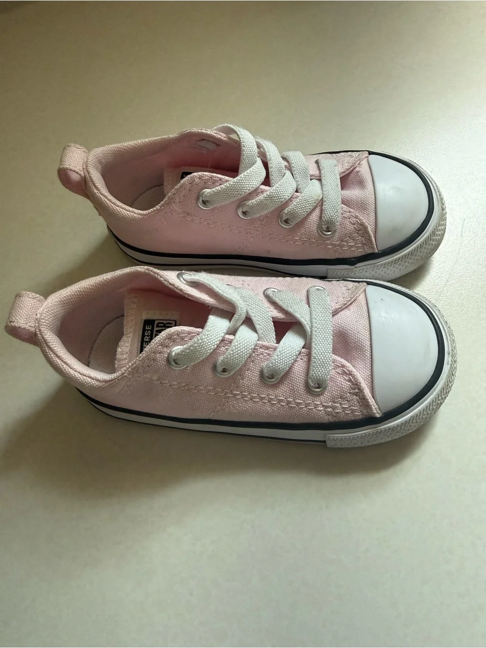 Converse Toddler Pink Low-Top Canvas Sneakers Size 7